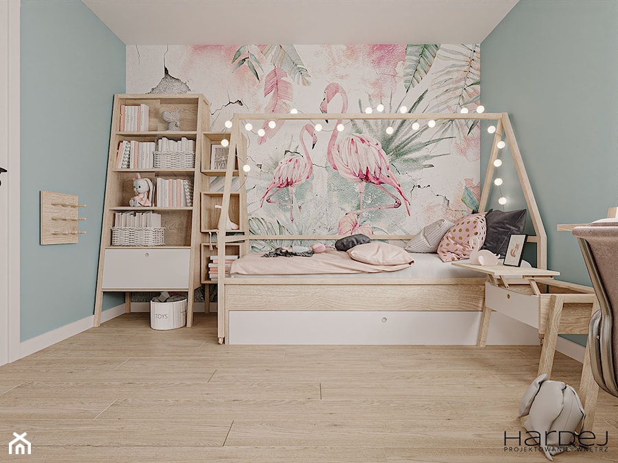 Dom w stylu skandynawskim z akcentami patchwork - Pokój dziecka, styl nowoczesny - zdjęcie od Monika Hardej Architekt