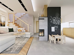 Projekt wnętrz domu pod Słupskiem - Salon, styl tradycyjny - zdjęcie od KIM_Architekci