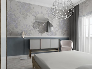 Apartament eklektyczny dla rodziny - Średnia czarna szara sypialnia, styl nowoczesny - zdjęcie od yasyasemenets