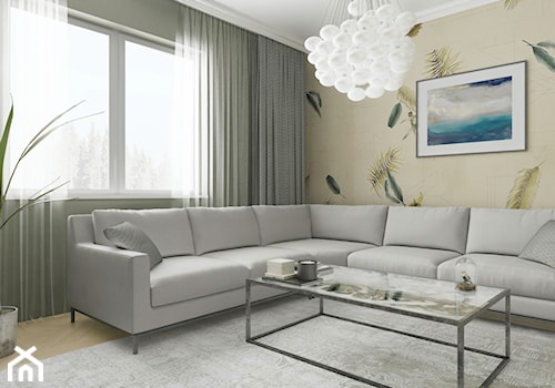 Apartament eklektyczny dla rodziny - Salon, styl nowoczesny - zdjęcie od yasyasemenets