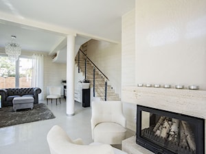 Styl Klasyczny - Duży biały salon, styl tradycyjny - zdjęcie od ITALSENSO