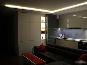 Mieszkanie 50m2 - Salon, styl nowoczesny - zdjęcie od Mieszkanie pod klucz