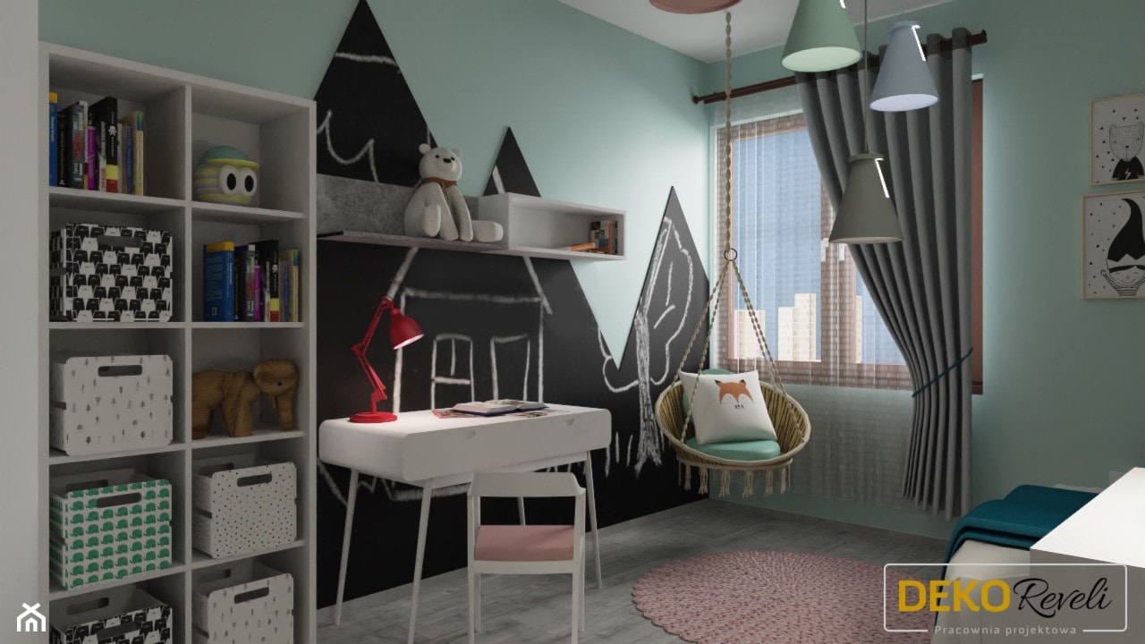 Pokój dla sześcioletniej dziewczynki - zdjęcie od Dekoreveli - Homebook