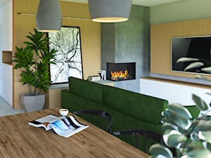 Projekt wnętrza domu w Knurowie - Salon, styl skandynawski - zdjęcie od MOM_Project