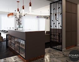 Projekt domu z elementami klasyki i marmuru - Jadalnia, styl tradycyjny - zdjęcie od Echaust Design - Studio Projektowania Wnętrz - Homebook