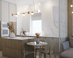 Projekt mieszkania w Poznaniu w jasnych barwach - Kuchnia, styl nowoczesny - zdjęcie od Echaust Design - Studio Projektowania Wnętrz - Homebook