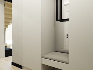 Nowoczesny apartament pod Poznaniem - Hol / przedpokój, styl minimalistyczny - zdjęcie od Echaust Design - Studio Projektowania Wnętrz