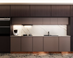 Projekt domu z elementami klasyki i marmuru - Kuchnia, styl nowoczesny - zdjęcie od Echaust Design - Studio Projektowania Wnętrz - Homebook