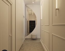 Projekt mieszkania w Poznaniu w jasnych barwach - Hol / przedpokój, styl nowoczesny - zdjęcie od Echaust Design - Studio Projektowania Wnętrz - Homebook