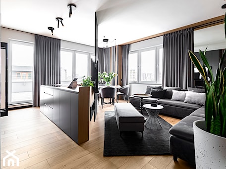 Aranżacje wnętrz - Salon: Apartament premium w Katowicach - Salon, styl nowoczesny - Andrzej JMuffin Skomorowski. Przeglądaj, dodawaj i zapisuj najlepsze zdjęcia, pomysły i inspiracje designerskie. W bazie mamy już prawie milion fotografii!