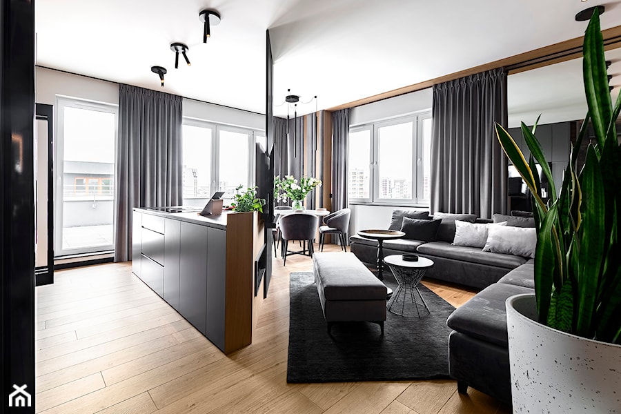 Apartament premium w Katowicach - Salon, styl nowoczesny - zdjęcie od Andrzej JMuffin Skomorowski