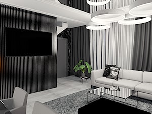 Black and white - Homekoncept-03 - Salon, styl glamour - zdjęcie od Kasia