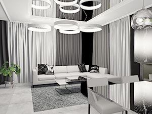 Black and white - Homekoncept-03 - Salon, styl glamour - zdjęcie od Kasia