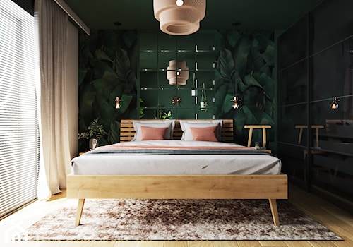 Sypialnia tropikalna - drewniane łóżko - zdjęcie od D. Ko Wnętrza