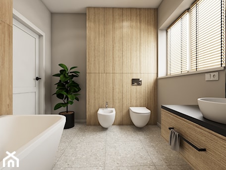 Aranżacje wnętrz - Łazienka: Projekt łazienki - widok 4 - D. Ko Wnętrza . Przeglądaj, dodawaj i zapisuj najlepsze zdjęcia, pomysły i inspiracje designerskie. W bazie mamy już prawie milion fotografii!