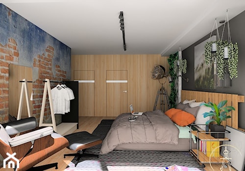 Sypialnia w stylu industrialnym - zdjęcie od MSprojekt