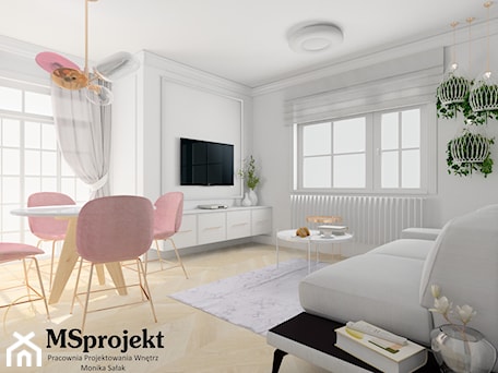 Aranżacje wnętrz - Salon: Modern Classic home - MSprojekt. Przeglądaj, dodawaj i zapisuj najlepsze zdjęcia, pomysły i inspiracje designerskie. W bazie mamy już prawie milion fotografii!