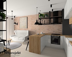 Projekt mieszkania w stylu industrialnym - zdjęcie od MSprojekt - Homebook