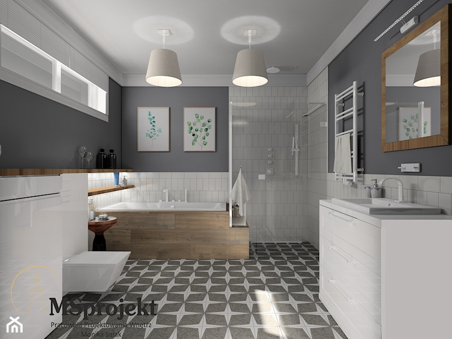 Łazienka w stylu rustykalnym - zdjęcie od MSprojekt