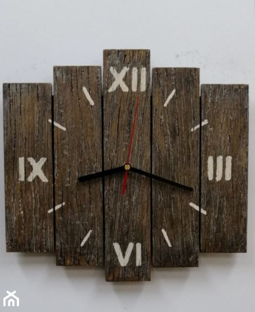 Zegar drewniany - zdjęcie od Handmade by Marzena