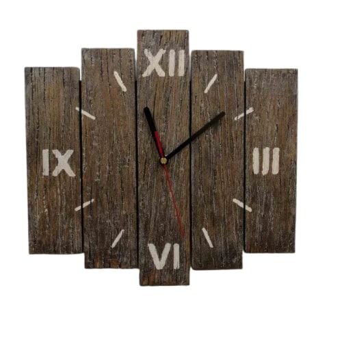 Zegar drewniany z desek mały postarzany - zdjęcie od Handmade by Marzena - Homebook