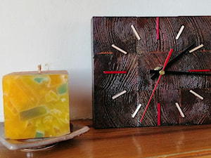 Zegar kostka mały - zdjęcie od Handmade by Marzena