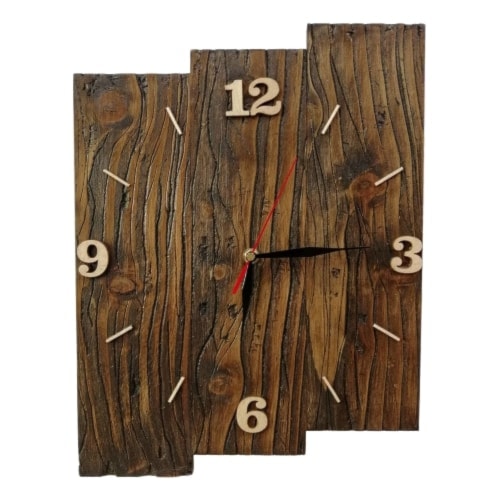 Zegar drewniany pionowy - zdjęcie od Handmade by Marzena