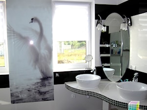 panele szklane do łazienki, szkło w łazience, szkło hartowane do łazien warszawa - Łazienka - zdjęcie od backsplash.pl