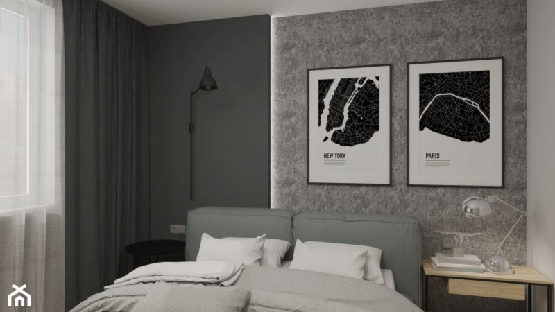 M_87 kolor lauru - Sypialnia, styl nowoczesny - zdjęcie od MOLKO pracownia projektowa