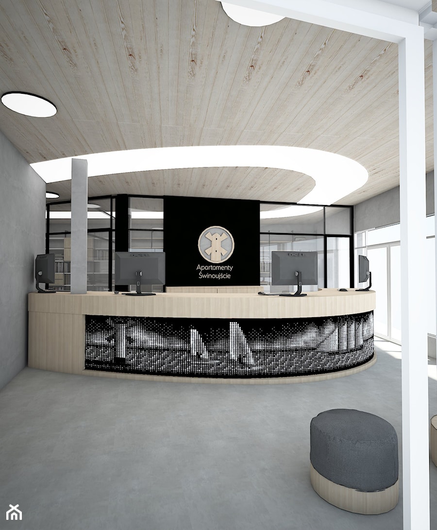 Biuro w Świnoujsciu - Wnętrza publiczne, styl nowoczesny - zdjęcie od Uznam Wnętrza