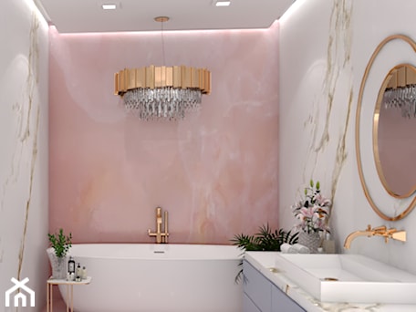 Aranżacje wnętrz - Łazienka: łazienka onyx różowy - Forma Studio Marta Graczyk-Szuta. Przeglądaj, dodawaj i zapisuj najlepsze zdjęcia, pomysły i inspiracje designerskie. W bazie mamy już prawie milion fotografii!