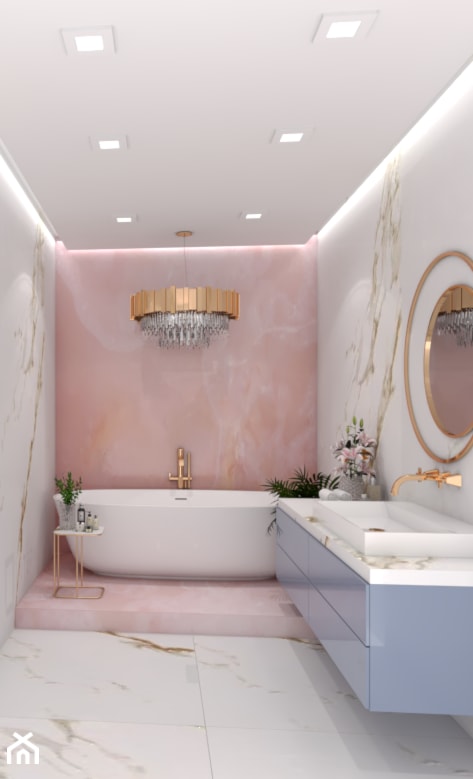 łazienka onyx różowy - zdjęcie od Forma Studio Marta Graczyk - Homebook