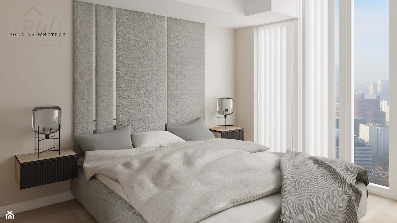 Mieszkanie singla (Toronto) - Sypialnia, styl nowoczesny - zdjęcie od Pora na wnętrze - Homebook