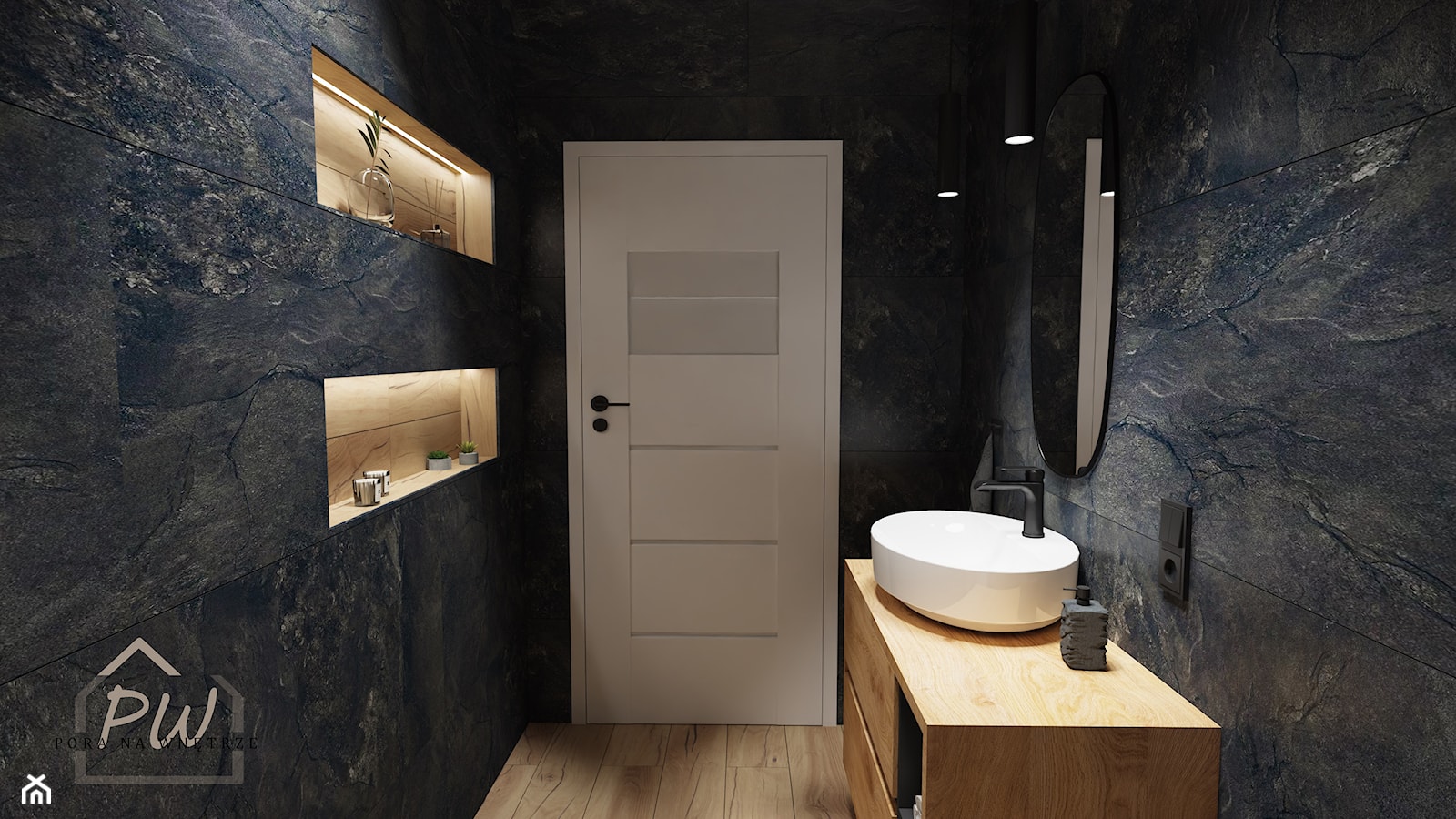 Małe WC - Łazienka, styl industrialny - zdjęcie od Pora na wnętrze - Homebook