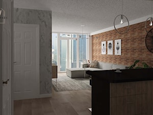 Mieszkanie singla (Toronto) - Salon, styl nowoczesny - zdjęcie od Pora na wnętrze