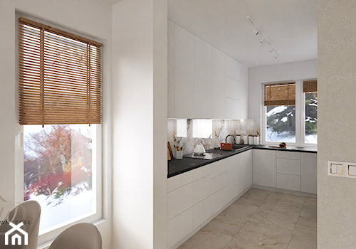 Nowoczesna, ciepła szeregówka (Suwałki) - Kuchnia, styl nowoczesny - zdjęcie od Pora na wnętrze