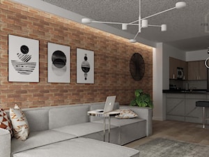 Mieszkanie singla (Toronto) - Salon, styl nowoczesny - zdjęcie od Pora na wnętrze
