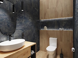 Małe WC - Łazienka, styl industrialny - zdjęcie od Pora na wnętrze