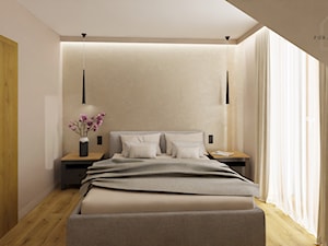Stonowane, ciepłe wnętrze (Bielsk Podlaski) - Sypialnia, styl nowoczesny - zdjęcie od Pora na wnętrze