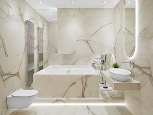 Beżowa łazienka w kamieniu NEWBURY PULIDO | Salon HOFF 