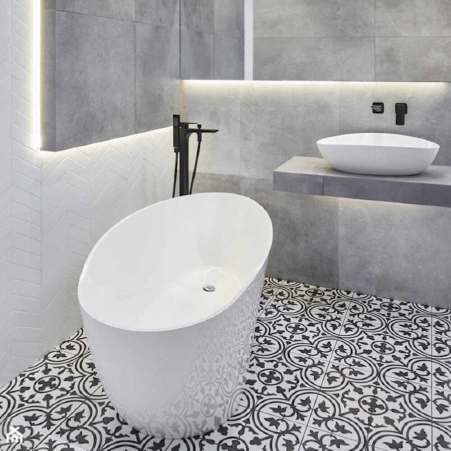Szara łazienka marokańska - zdjęcie od Salon HOFF