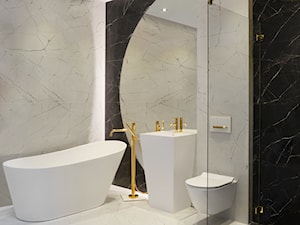 Łazienka marmur ze złotem MARMO BLACK WHITE | Salon HOFF 
