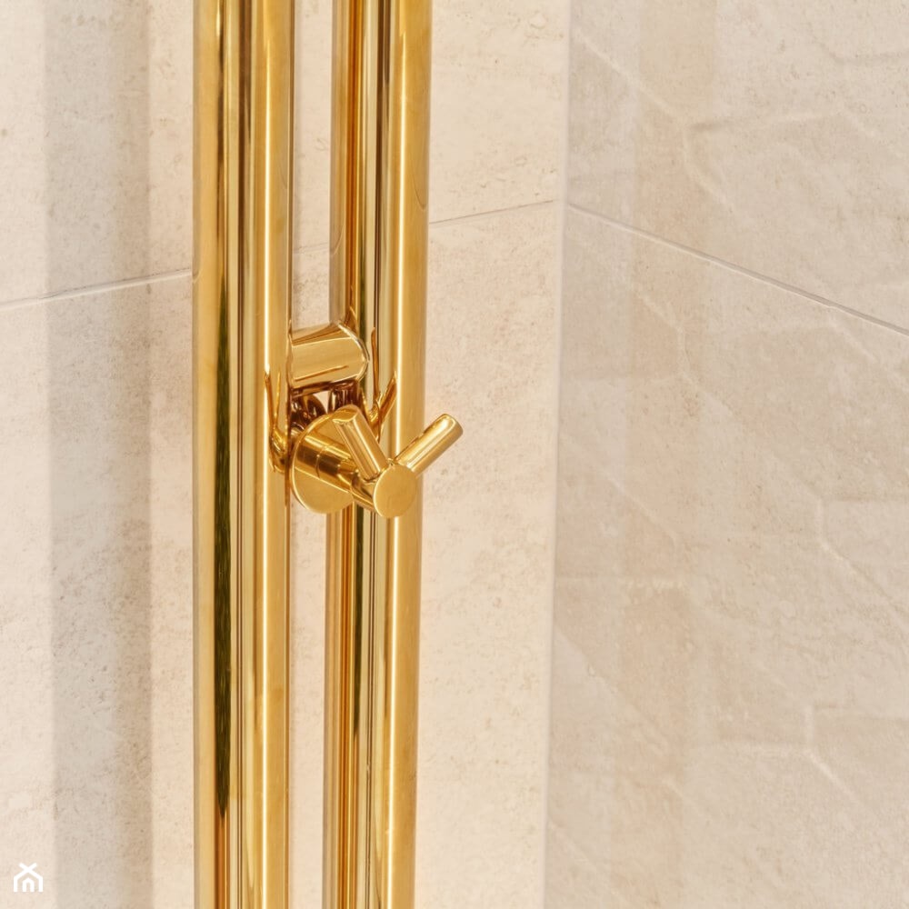 Beżowo złota łazienka - zdjęcie od Salon HOFF - Homebook