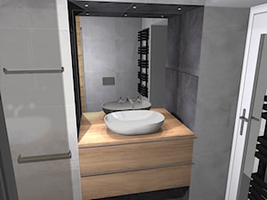 Mała łazienka na poddaszu ver2 - zdjęcie od haba projekty