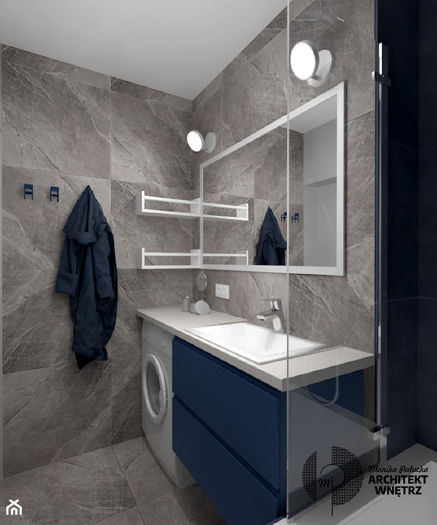 Ergonomiczna łazienka na 3m2 - zdjęcie od Monika Pałucka Architekt Wnętrz
