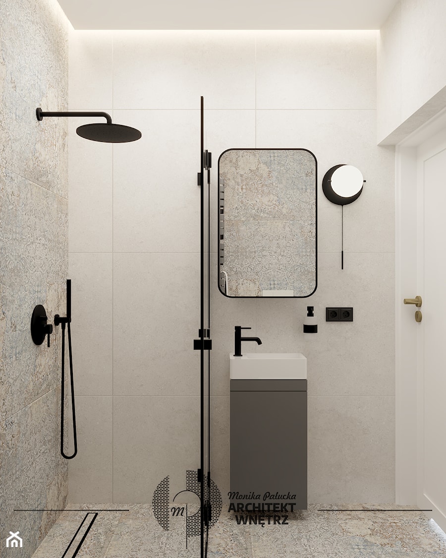 Mała łazienka - Łazienka, styl skandynawski - zdjęcie od Monika Pałucka Architekt Wnętrz