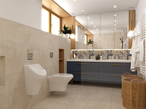 Błękitna łazienka - zdjęcie od Monika Pałucka Architekt Wnętrz