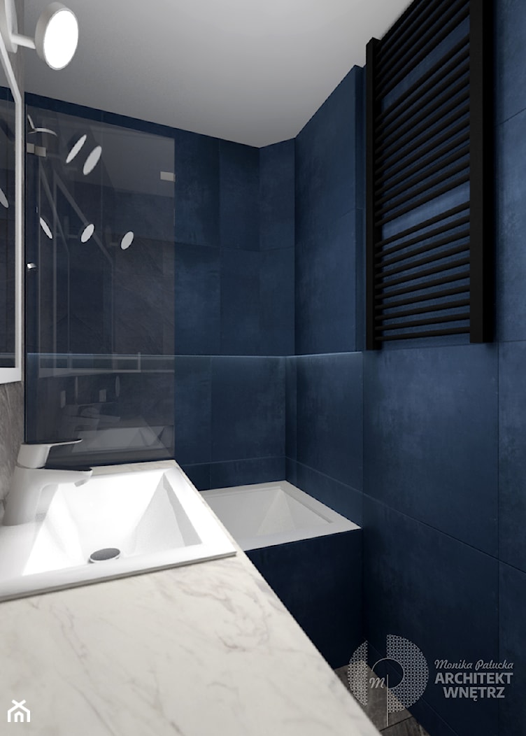Ergonomiczna łazienka na 3m2 - zdjęcie od Monika Pałucka Architekt Wnętrz - Homebook