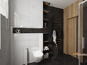 Projekt łazienki w Dąbrowie Chotomowskiej. - Łazienka, styl industrialny - zdjęcie od Mysprojekt Marek Myszkowski