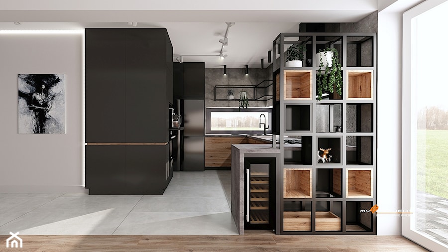 Projekt domu w Zielonce - Kuchnia, styl nowoczesny - zdjęcie od Mysprojekt Marek Myszkowski